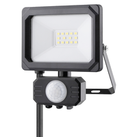 Lampadina muro esterno LED 10W con PIR 120° ne