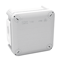 AP Abzweigdose ohne Einführungsöffnungen 114x114x57mm IP66