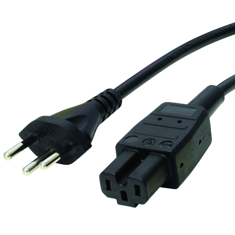 Apparatekabel Gd 3x1mm2 5m T12-C15A sw