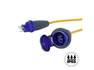 Rallonge électrique PROFESSIONAL EPR-PUR 3x2.5mm2 10m T23-T23 IP55 or