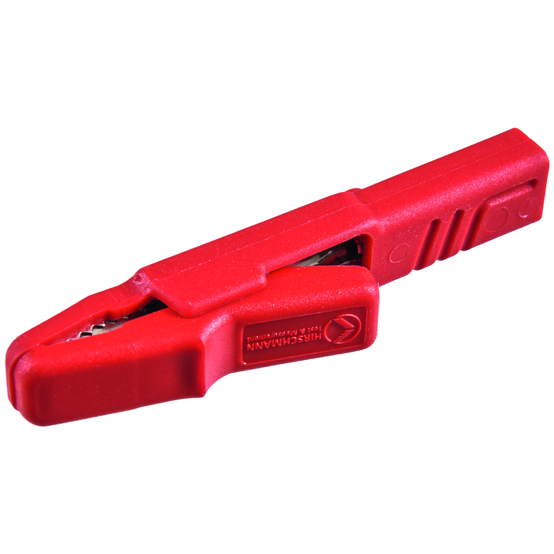 Morsetto pinza rosso, campo di serraggio fino a 9.5 mm