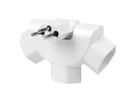 Mehrfachadapter PEACOCK 3xT13 kippbar 180° ws