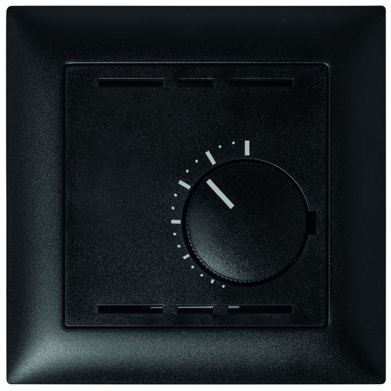EDIZIOdue UP-Raumthermostat mit Drehrad ohne Schalter sw