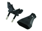 Euro-Stecker sw Rundkabel Beutel a 10 Stk.