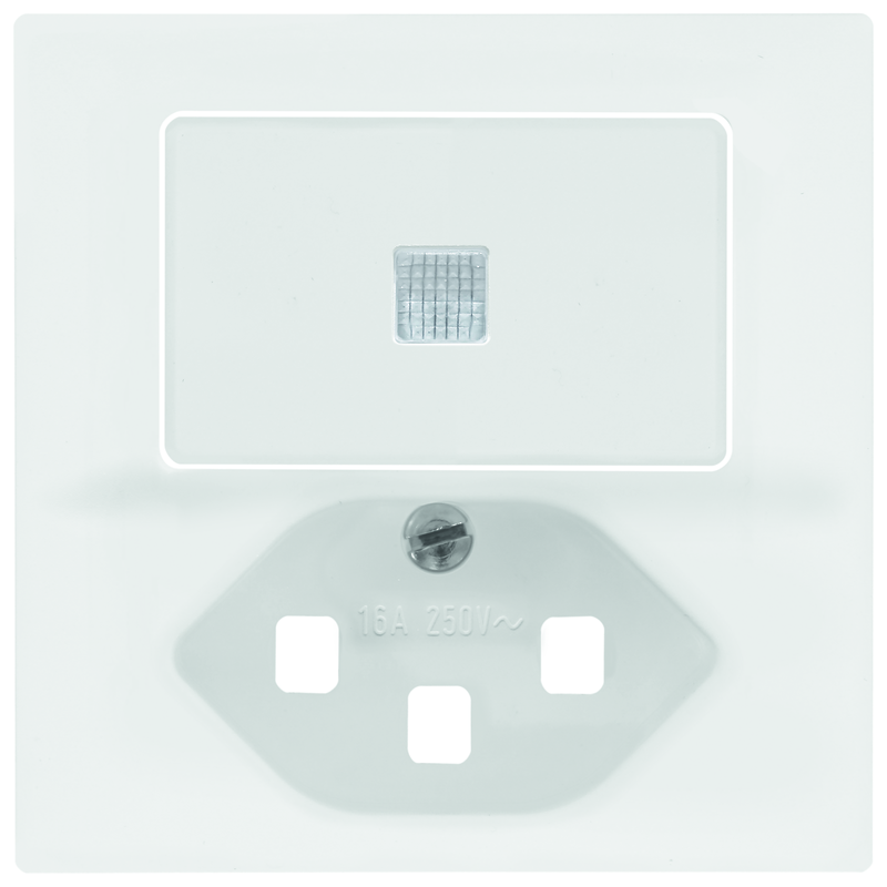 EDIZIOdue Piastra di copertura comb. piccola interr./1xT23 con lente frontale bi