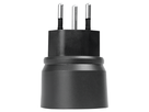 FIX Adapter Deutschland CEE7/7 - Schweiz T12 3-polig sw