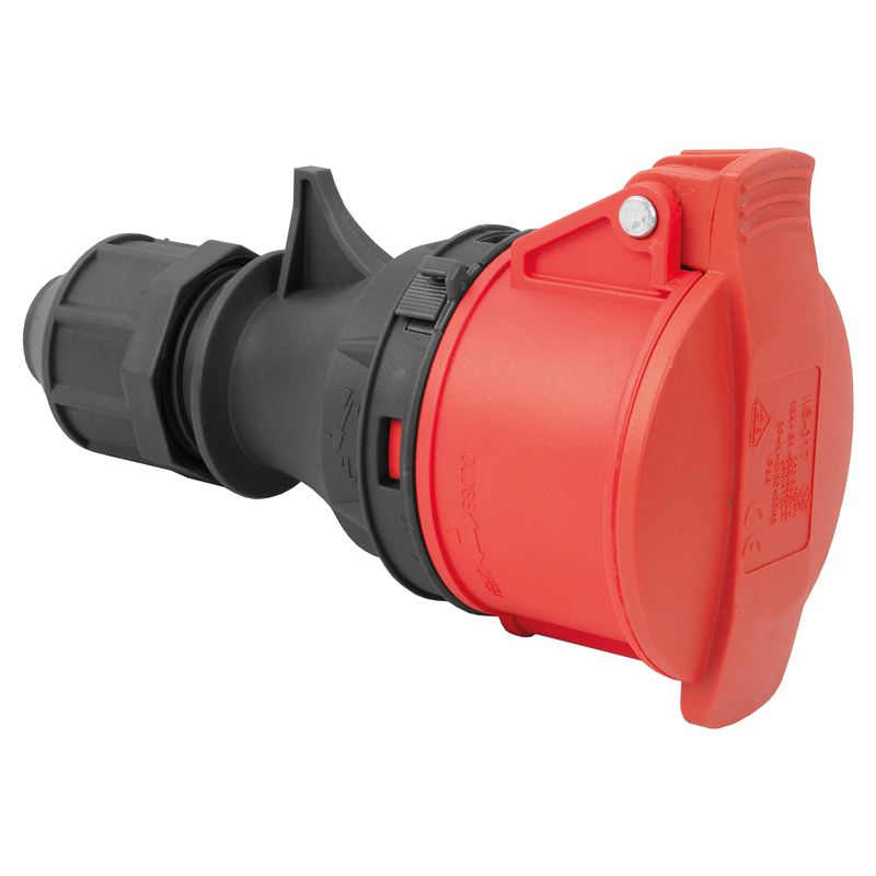 CEE Kupplung 16/5 IP44 400V 6h vernickelt