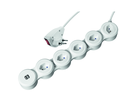 Steckdosenleiste SNAKE 5xT13 + 2xUSB-A 1.5m mit Schalter ws