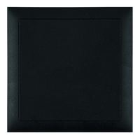 Coperchio nero con supporto diagonale 130x130x7mm