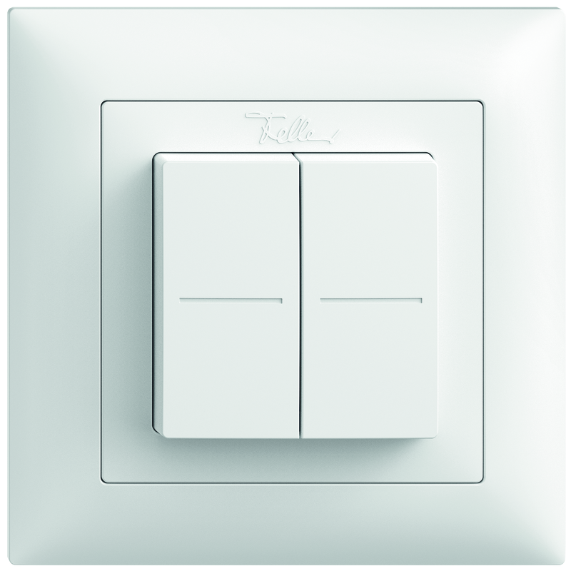 EDIZIOdue Interruttore doppio da inc. SMART LIGHT CONTROL per Philips Hue bi