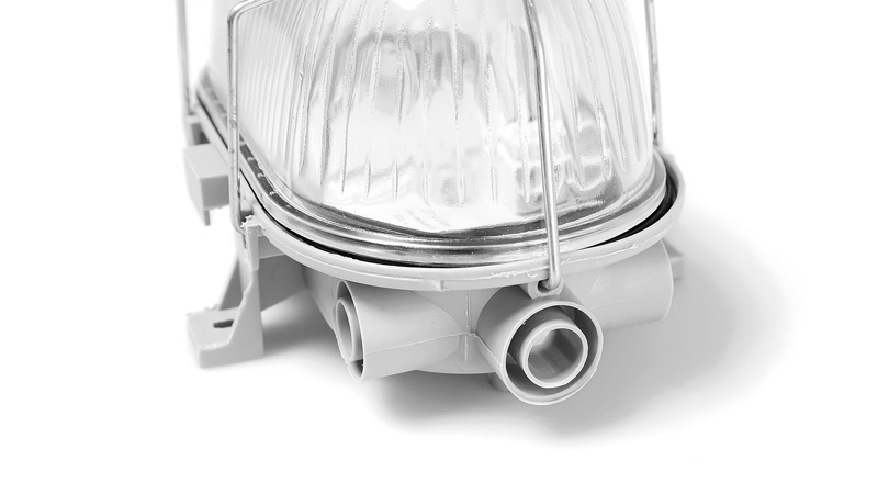 WORKLIGHT Lampe à LED murale ovale avec grille de protection 8W