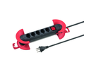 Steckdosenleiste STRONG 5xT13 Td 3x1.5mm2 8m mit Schalter + Kabelaufwickler sw