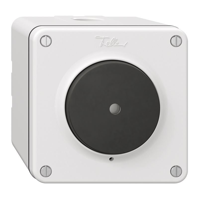 NEVO Interrupteur app. humide SCH3 lumin. (LED jaune, orient.) IP55 bl