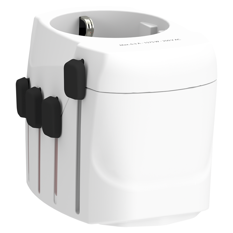 SKROSS Adapt. de voyage PRO Monde - Monde +1xUSB-A 3 pôles max. 7A avec fusible