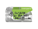 WAGO Borne à fiche COMPACT Green Range 2x 0.14-4mm² avec levier de commande