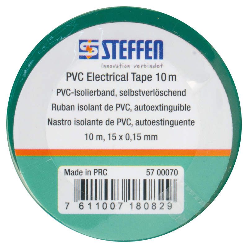Isolierband grün B 15mm H 0.15mm L 10m