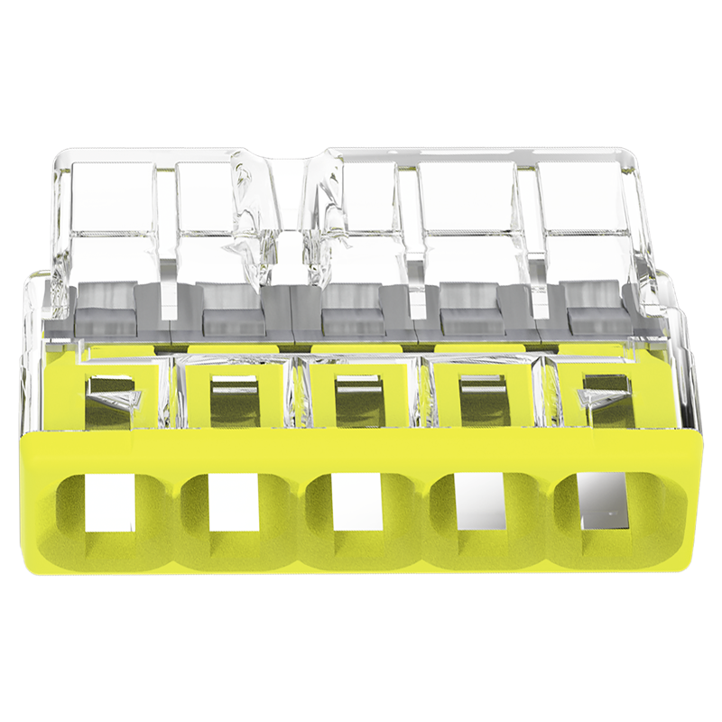 WAGO Borne à fiche COMPACT 5x 0.5-2.5mm² tr/ja UE 20 pcs.