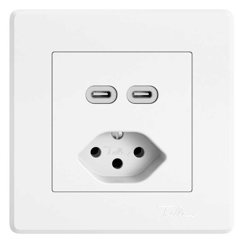 EDIZIO.liv Petite combinaison à enc. 2xUSB-C/1xT13 bl
