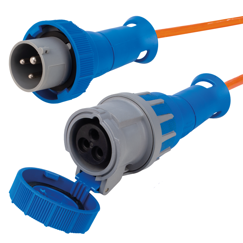 Rallonge électrique STEFFENFLEX EPR-PUR 3G2.5mm² 10m CEE16/5-CEE16/5 IP44 or