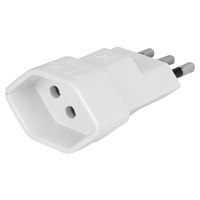 Adaptateur de voyage Suisse - Italie 3 pôles max. 10A bl