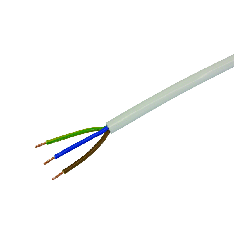 Td Kabel 3x1mm² weiss Spule 100m