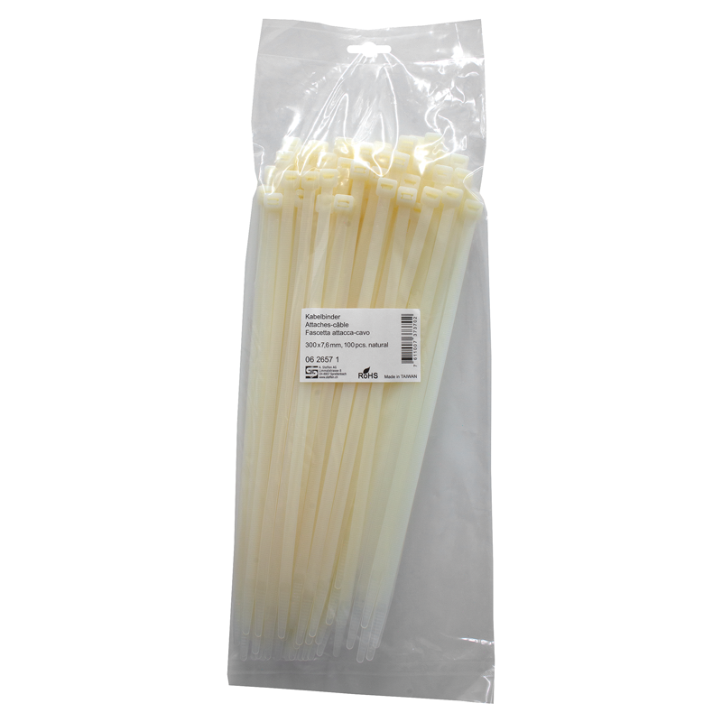 Fascette naturale 300mm x 7.6mm