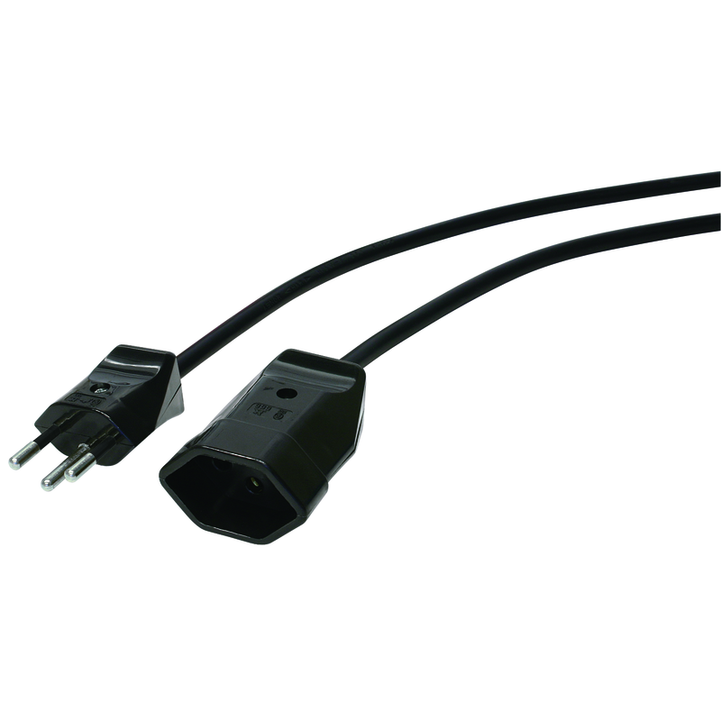 Rallonge Td 3x1,5 noir 10m T12/T13