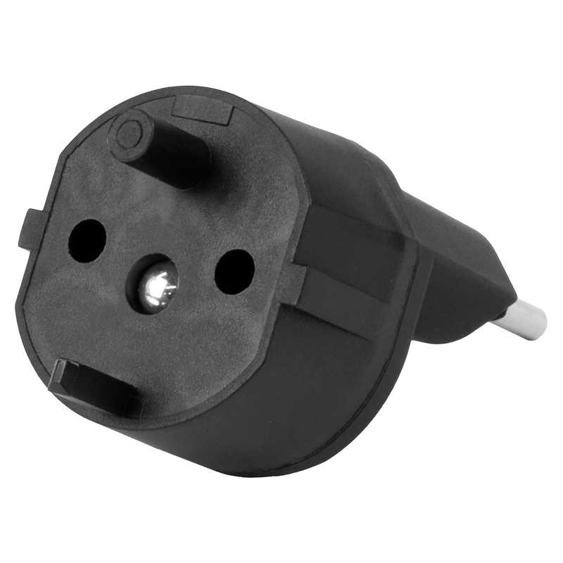 Adaptateur FIXE Allemagne CEE7/17 - Suisse T11 2 pôles décentralisé nr