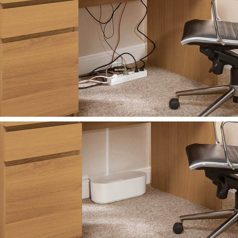 D-Line Kabelmanagement Design Box weiss 410x165x135mm