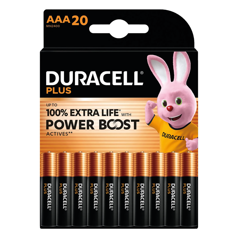 Duracell Plus Power Boost 1.5V MN2400 LR03 AAA