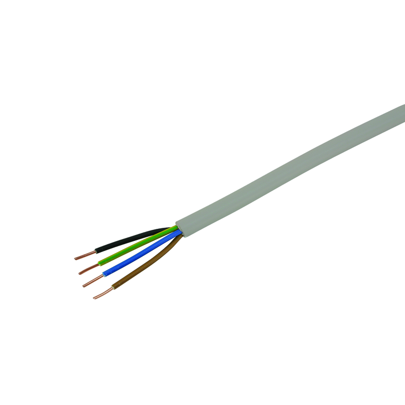 TT Kabel 4x1.5mm² 2LNPE grau Spule 50m