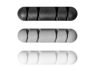 Kabelclip Multi, Set mit 3 Stück in weiss, grau und schwarz