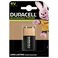 Duracell Recharge Ultra NiMH 9V 170mAh HR22 9.0V