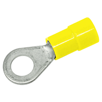 Capocorda ad anello isolato M5 (4-6mm2) giallo PU 7 pz.