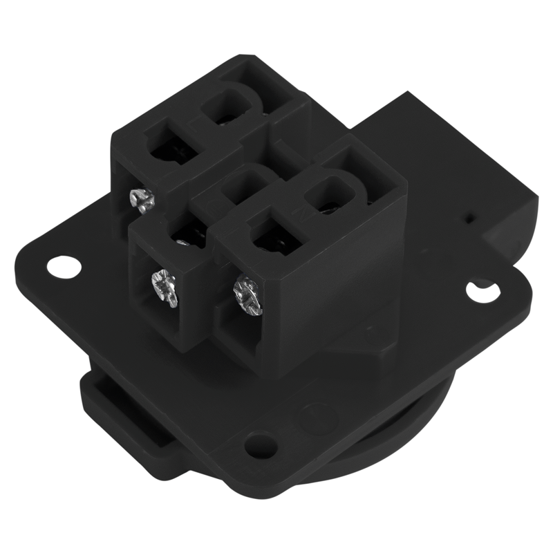 Einbausteckdose T13 IP20 Deckel schwarz