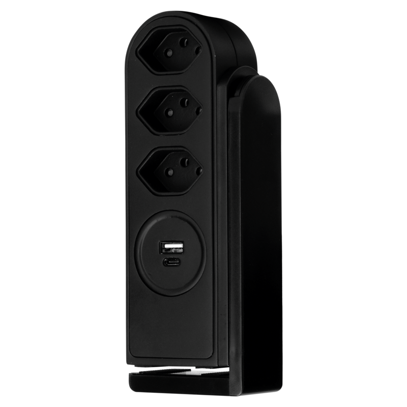 Multiprise CLAMP 3xT13 + USB-A+C 1.5m nr