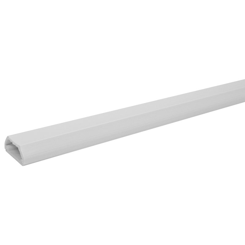Single canale per cavi 22x10mm 3 barre 1m autoadesivo bianco