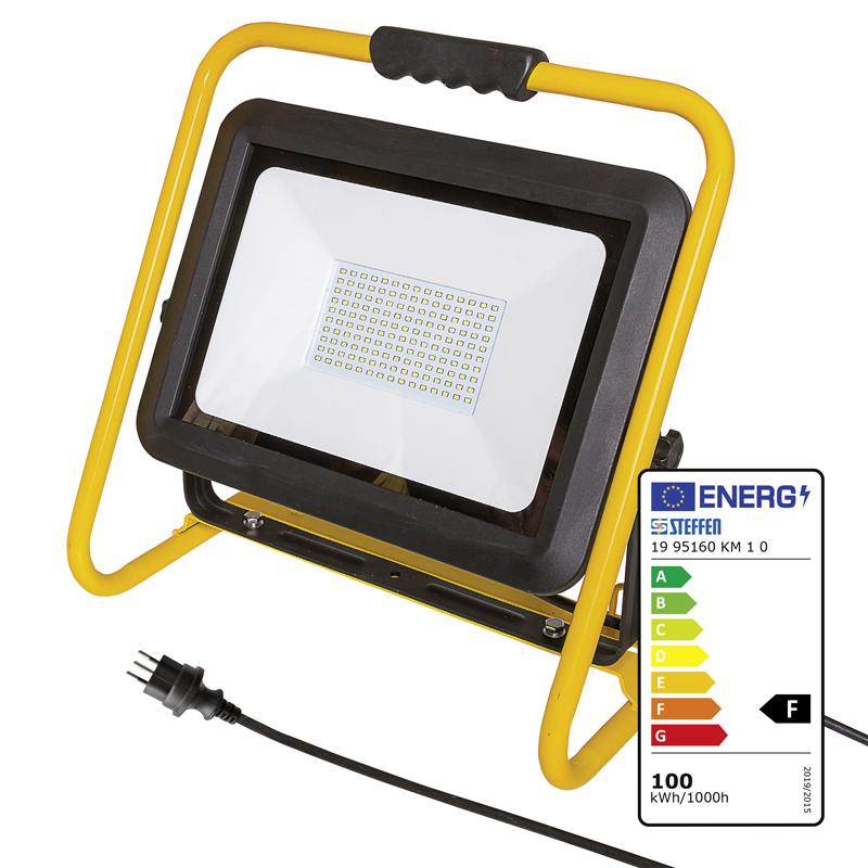 WORKLIGHT LED Strahler 100W mit Traggriff 5m Kabel