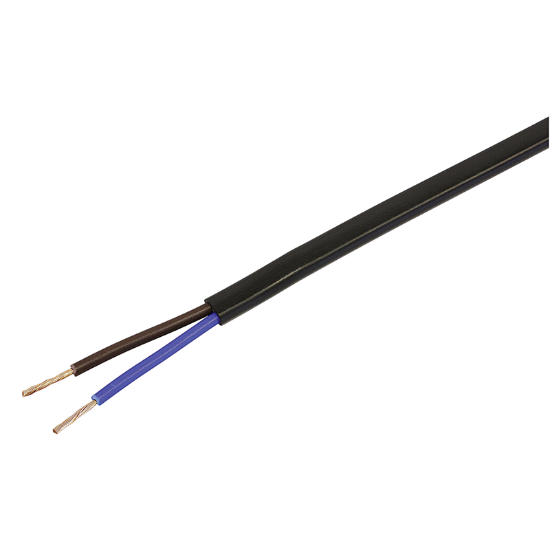 Cavo Tdlf 2x0.75mm² nero anello 5m
