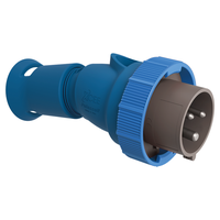 CEE Stecker 16/3 230V 6h vernickelt