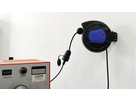 Avvolgicavo retrattile 1xT13 Td 3x1.5mm2 5m con spina T12 1m nr/bl