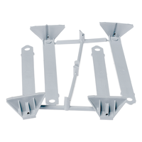 Languettes de fixation gris pour boîte d'encastrement