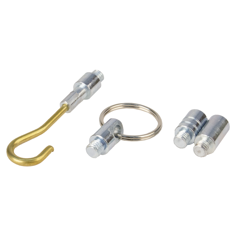 Tire-fil PROFFESSIONAL 50m Ø 6mm avc ressort de rech. + jeu d'accessoires nr/rg