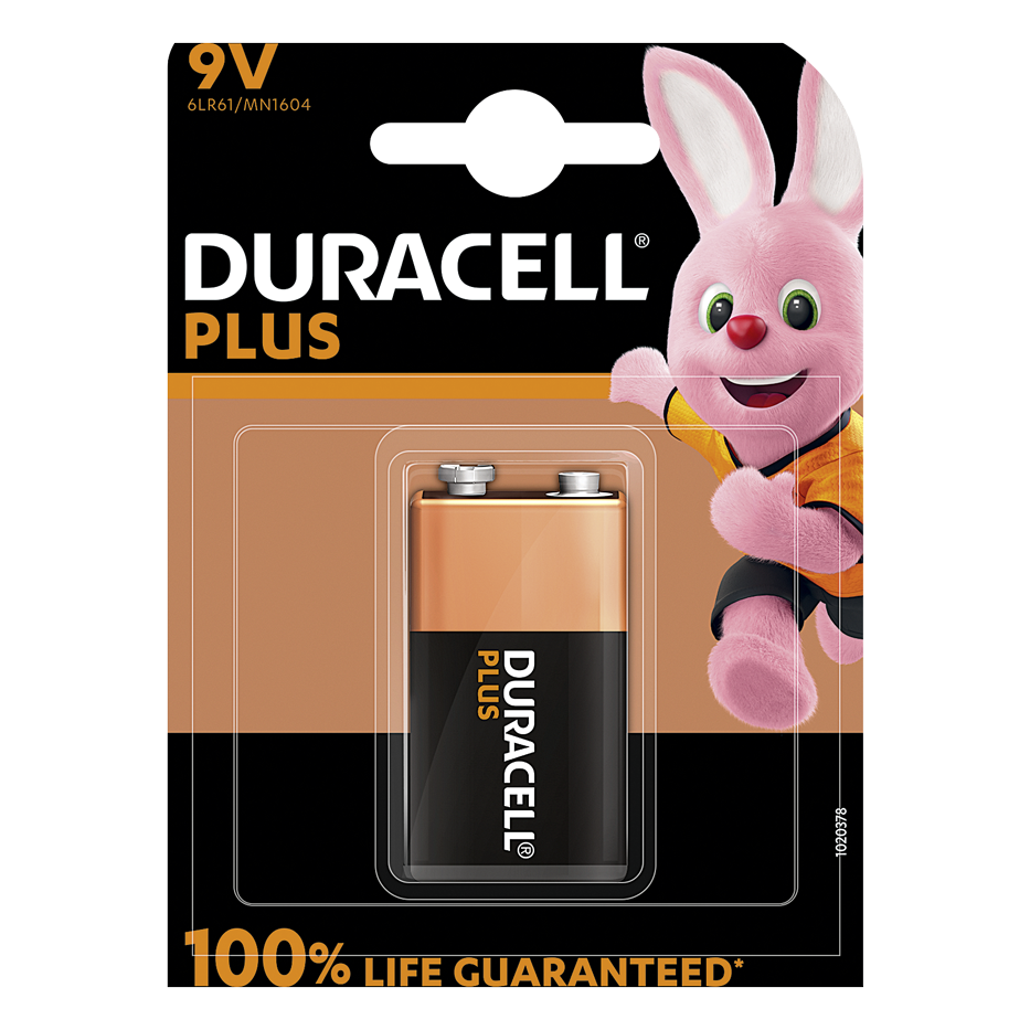 Duracell Plus 9.0V MN1604 6LF22