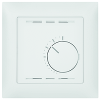 EDIZIOdue UP-Raumthermostat mit Drehrad ohne Schalter ws