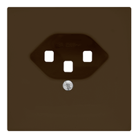 Abdeckset Steckdose 1xT23 coffee