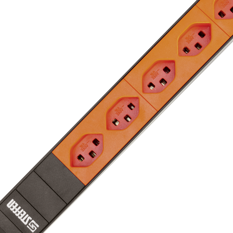 Presa multipla ALU MODULAR PDU BLACK 1U 8xT23 3m nr/ar