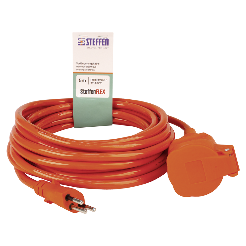 SteffenFLEX Prolunga elettrica PUR 3x1.5mm2 5m T12-T13 ar