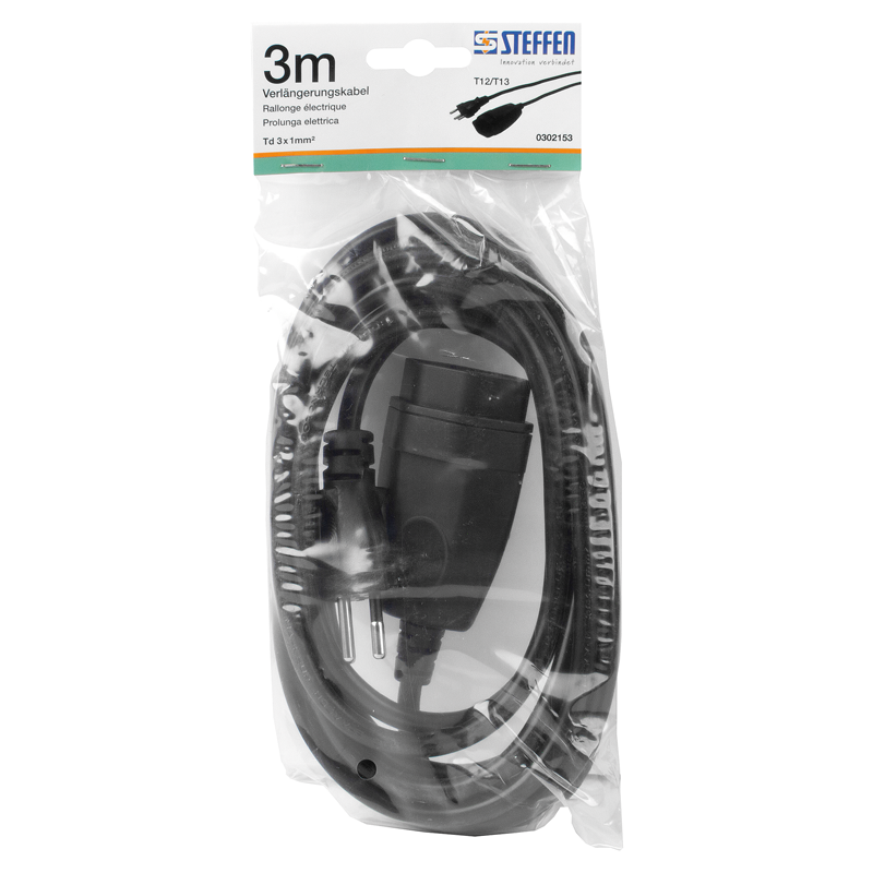 Prolunga elettrica Td 3x1mm2 3m T12-T13 nr