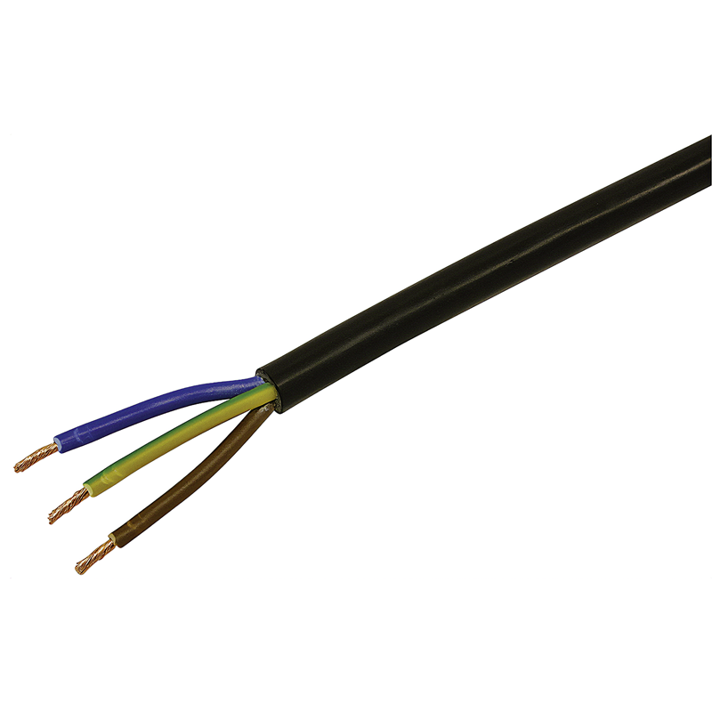 Td Kabel 3x1.5mm² schwarz Ring 50m